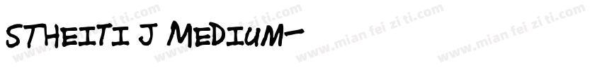 STHeiti J Medium字体转换